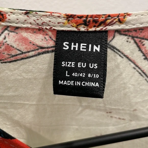 Shein Women's 2 Piece Boho Twist Front Top and High Split Maxi Skirt Set - Picture 5 of 8